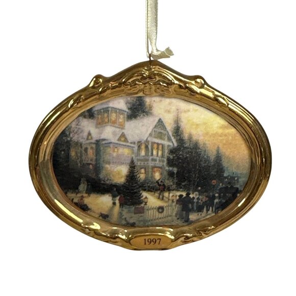 Hallmark Other - VNTG Thomas Kinkade Victorian Christmas 1997 Hallmark Keepsake Ornament
